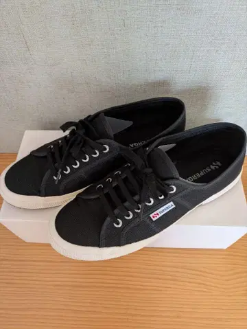 SUPERGA 2750 코튼 클래식 블랙 스니커즈