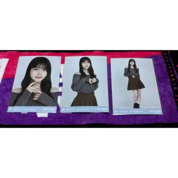 노기자카46 쿠보 시오리 브로마이드 오프숄 니트