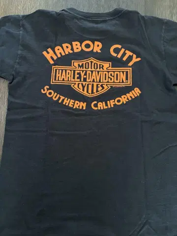 90s Harley-Davidson 할리데이비슨 로고 티셔츠 검은색