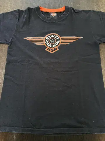90s Harley-Davidson 할리데이비슨 로고 티셔츠 검은색