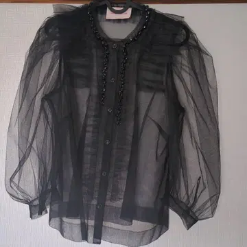 Simone Rocha x H&M 시스루 블랙 셔츠