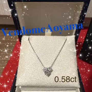 Vendome Aoyama 플라티나 2way 하트 트리 0.58ct