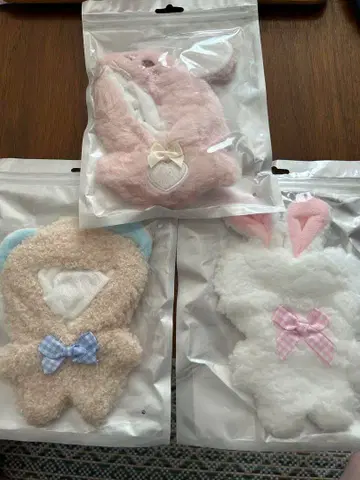 10cm 토끼 곰 옷 갈아입기 의류 세트 옷 아웃핏