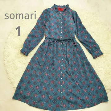 somari 프릴 x 레트로 디자인 롱 원피스 사이즈 1