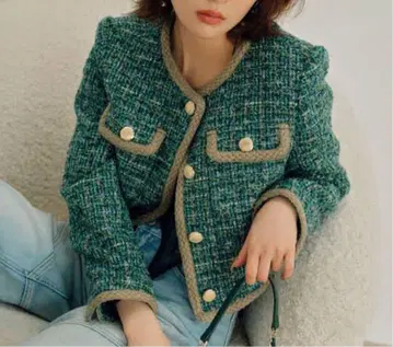 릴리 브라운 트위드 자켓