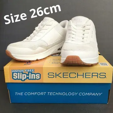 SKECHERS Slip-Ins 화이트 스니커즈 26cm