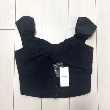 MOUSSY LAYERED GATHERED 블라우스 블랙 F