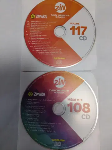 Zumba CD 세트 117 & 108