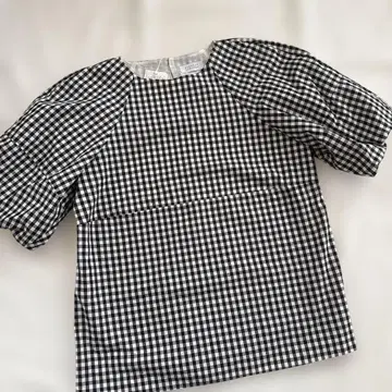 BARNEYS NEW YORK 깅엄 체크 반팔 셔츠 40 size