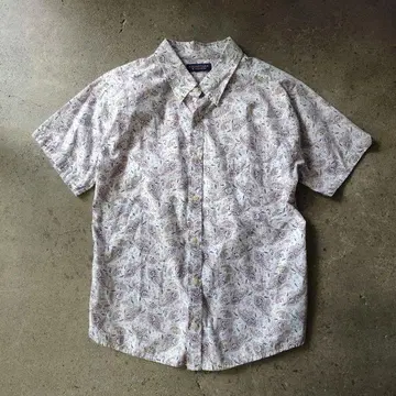 roundtree&yorke 구제 반팔 패턴 셔츠 M