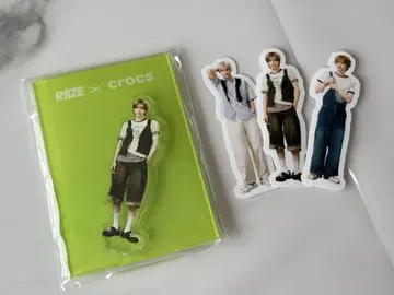 RIZE x crocs 아크릴 스탠드와 스티커 세트