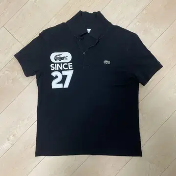 LACOSTE 피케 셔츠 블랙 US M