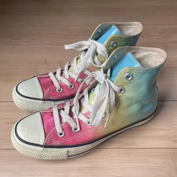 CONVERSE ALL STAR 하이컷 에나멜 레인보우 24cm
