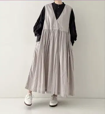 nest Robe 센터 턱 개더 원피스