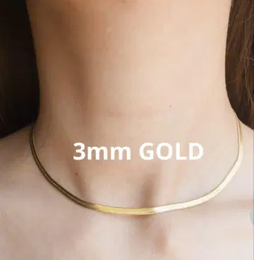 jaie 골드 스네이크 체인 목걸이