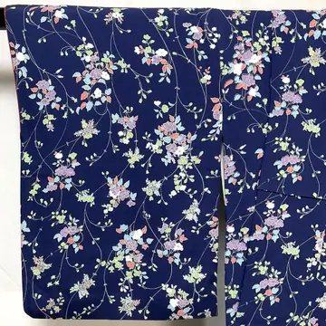 C374 순수 실크 겹 기모노 코몬 새상품급 기모노