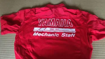 YAMAHA 메카닉 스태프 작업복 LL 빨간색 레어