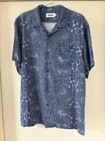 XLARGE 올 패턴 오픈 칼라 셔츠 반팔