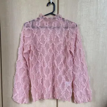POPPY pink wave tulle tops 아사기뇨