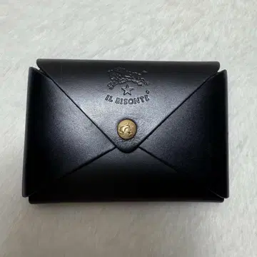 일비종떼 IL BISONTE 코인 케이스 카드 케이스 블랙