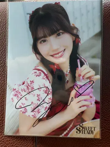 SWEET STEADY 시라이시 마유미 사인 포함 브로마이드