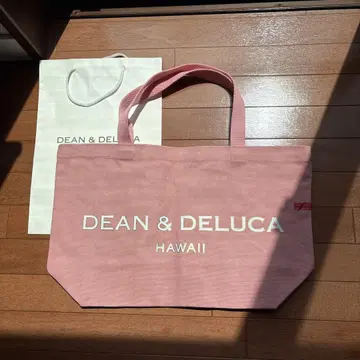 하와이 한정 DEAN & DELUCA 토트백 L 로얄 핑크