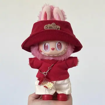 [ 가을 한정 ] 라부부 labubu 옷 갈아입기 빨간색 의류 5세트