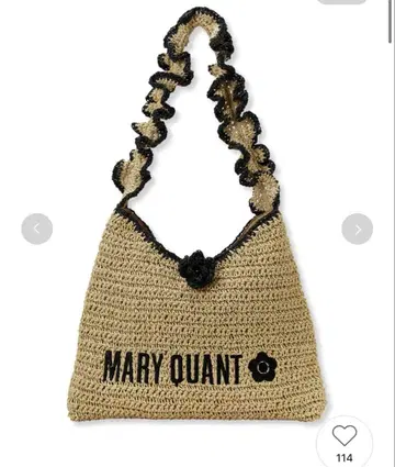 [ LILY BROWN x MARY QUANT ] 페이퍼 라운드 프릴 백