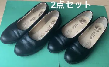 2점 세트 pansy 팬지 블랙 펌프스 23.5 EEE