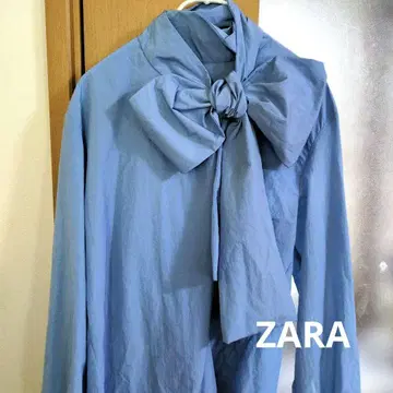 ZARA 보우타이 리본 블라우스 상의