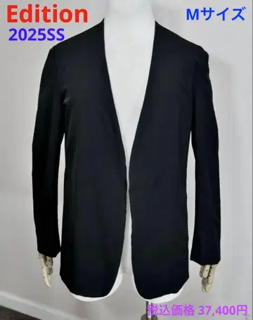 3.74만 엔 2025 SS Edition 에디션 노카라 자켓 M