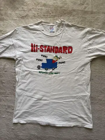 hi-standard 빈티지 티셔츠 pizza of death