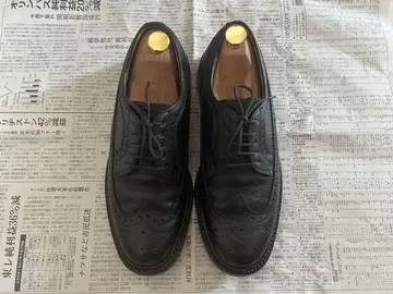 새상품급 REGAL 2585N 블랙 23.5cm 윙팁 주름 가죽