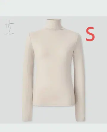 UNIQLO 에어리즘 UV 컷 하이넥 T 내추럴