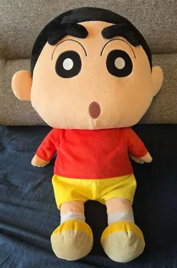 [새상품급] 짱구 봉제 인형 빅 사이즈 전체 길이 약 60cm