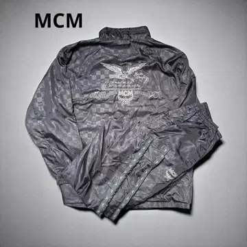 mcm 셋업 나일론 자켓 바람막이 자수