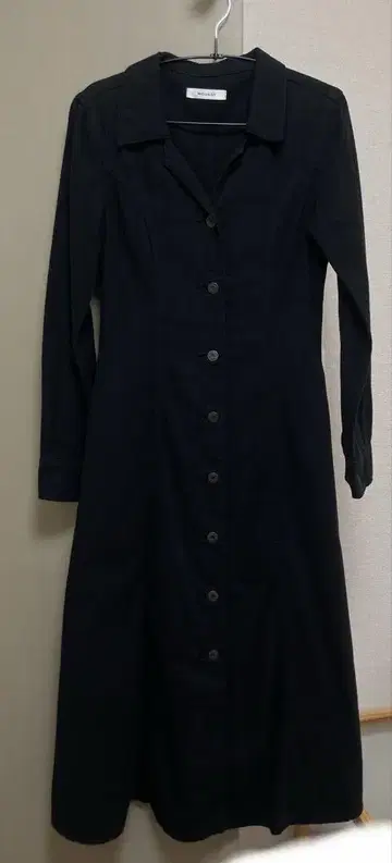 [새상품급] MOUSSY 마우지 블랙 롱 원피스 데님 원단