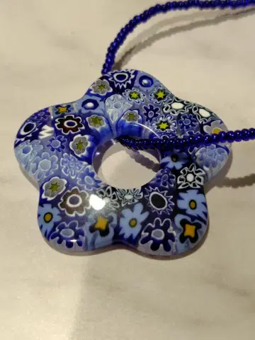 MURANO GLASS 목걸이 파랑 액세서리 주얼리