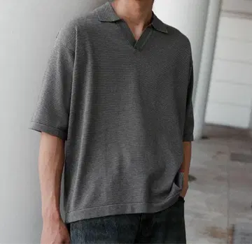 PIN BORDER KNIT POLO