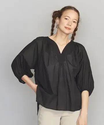 별주*TORRAZZO DONNA 개더 튜닉 블라우스