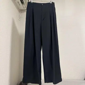 MAISON SPECIAL 블랙 와이드 팬츠
