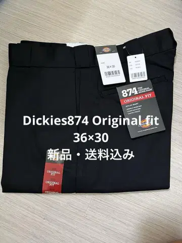 36 x 30 블랙 디키즈 874 워크 팬츠