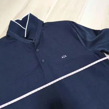 A|X 네이비 남성용 피케 셔츠 XS