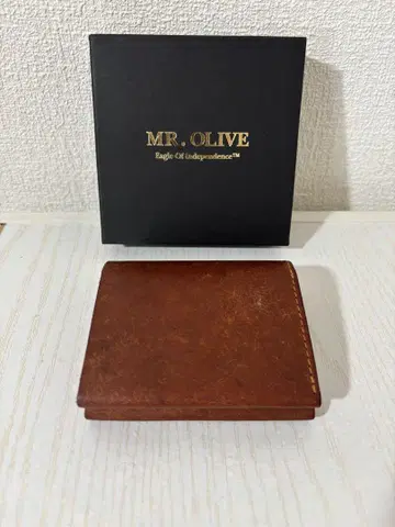 MR. OLIVE 접이식 지갑 브라운
