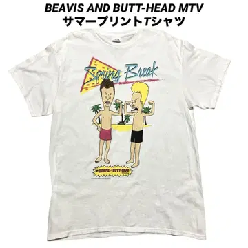 구제 비버스 & 버트헤드 MTV 썸머 그래픽 빈티지 티셔츠