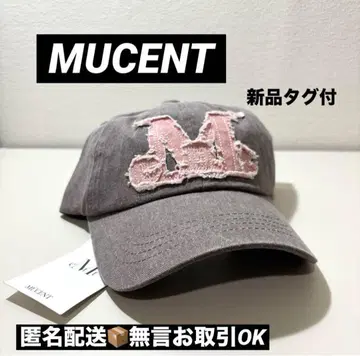 [택 포함 새상품] MUCENT 핑크 로고 캡/모자