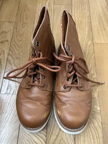 브라운 가죽 워크 부츠 26.0cm