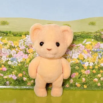 크림색 곰 봉제 인형 약 15cm