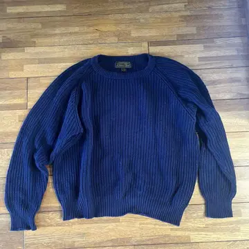 Eddie Bauer 네이비 스웨터 L 80년대 USA 제
