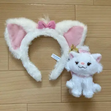 디즈니 마리 머리띠 봉제 인형 키체인